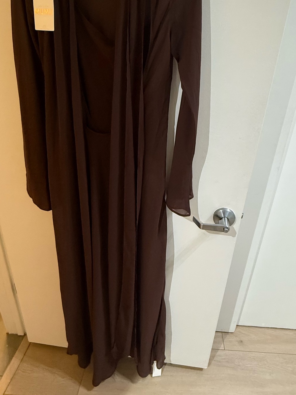 Brandi Maxi Dress Chocolate Chiffon - Picture 10 of 10